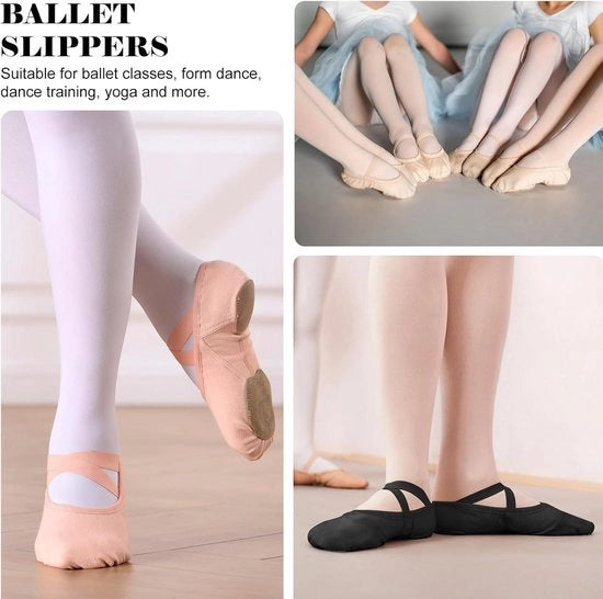 Ballerine Premium - Rosa - Taglia 40 EU - Molto Elastico - Scarpe da Ballo per Bambini, Ragazzi e Donne
