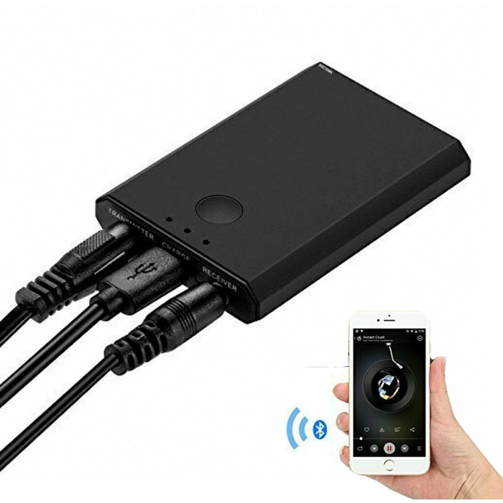 Trade Shop - Ricevitore Trasmettitore Audio Ricaricabile Bluetooth Per Tv Stereo Cuffie Q-m21 -