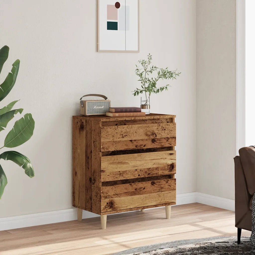 Credenza-Buffet-Armadio da cucina Legno Vecchio 60x35x70 cm in Legno Multistrato 438279