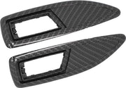 Cassetta di Indicazione Laterale in Fibra di Carbonio Nero per Corsa D 2006-2014 - Accessori Interni Auto - Set di 2 - Alta Qualità