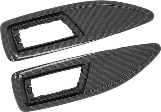 Cassetta di Indicazione Laterale in Fibra di Carbonio Nero per Corsa D 2006-2014 - Accessori Interni Auto - Set di 2 - Alta Qualità