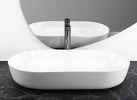 Lavabo Da Appoggio In Ceramica Cleo 71 White-rea