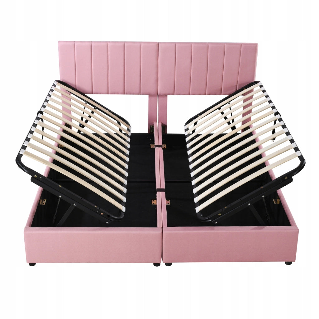 Letto matrimoniale idraulico - Xylo - 180x200 - Rosa