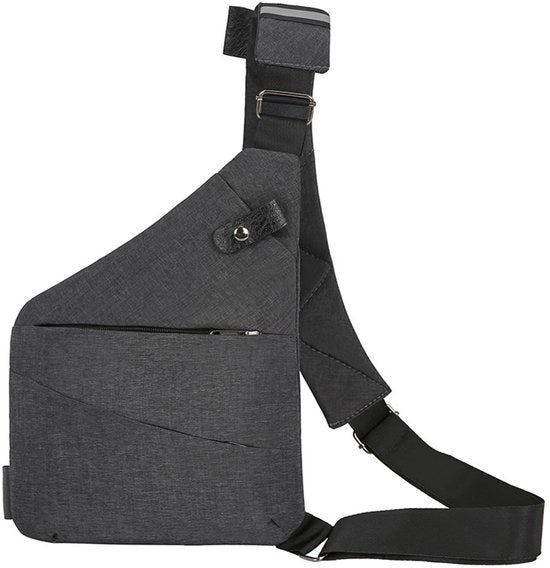 Borsa da Spalla - Impermeabile - Antifurto - Cinturino Regolabile - Leggera - Riflettori di Sicurezza - Ideale per Viaggi - Borsa da Spalla