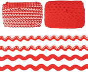 Fregio a Frange 41M - Frangetta Curva - Nastro di Filo - Fibra di Polipropilene - Per Decorazione DIY - Resistente ai Marcature - Nastro Decorativo