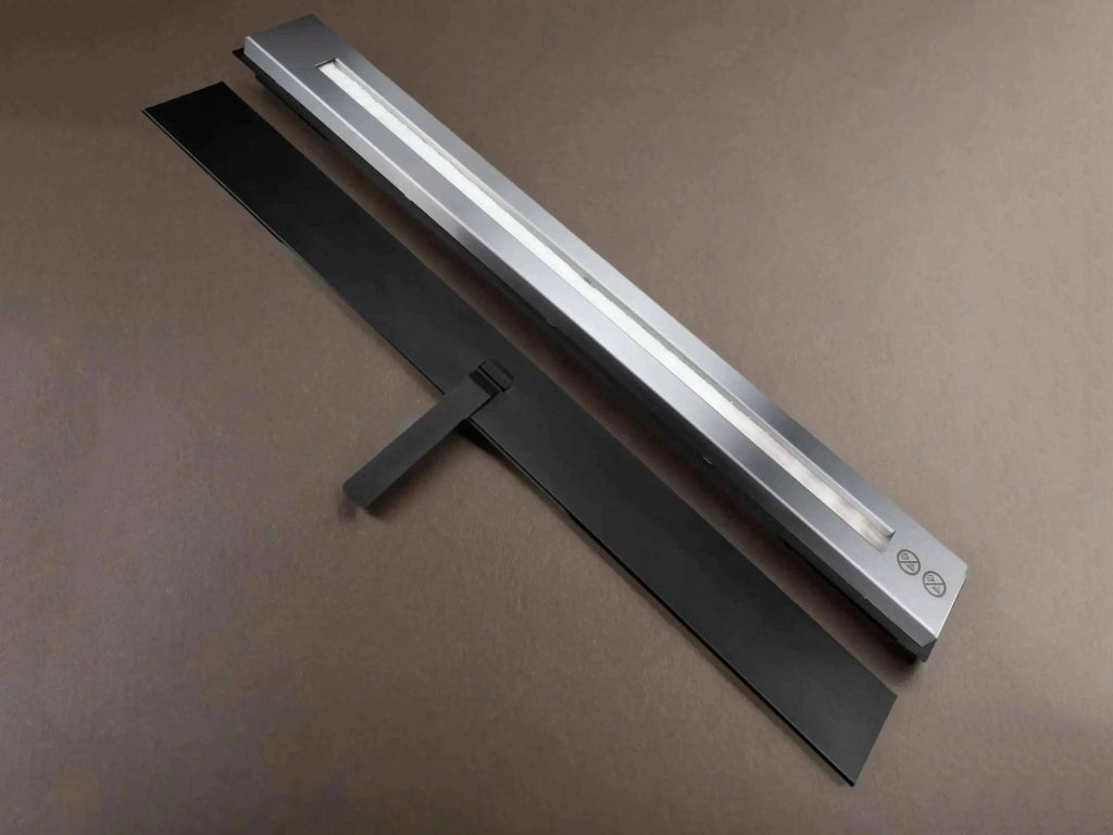 Bruciatore Airole, Fornello, Elemento riscaldante, Inceneritore, Made in Italy, 11x90 h5 cm, Nero e Argento