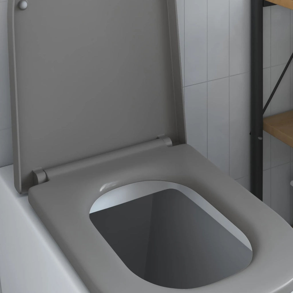 Sedile del WC Grigio 47,5 x 35 x 3,6 cm Duroplast 42002359