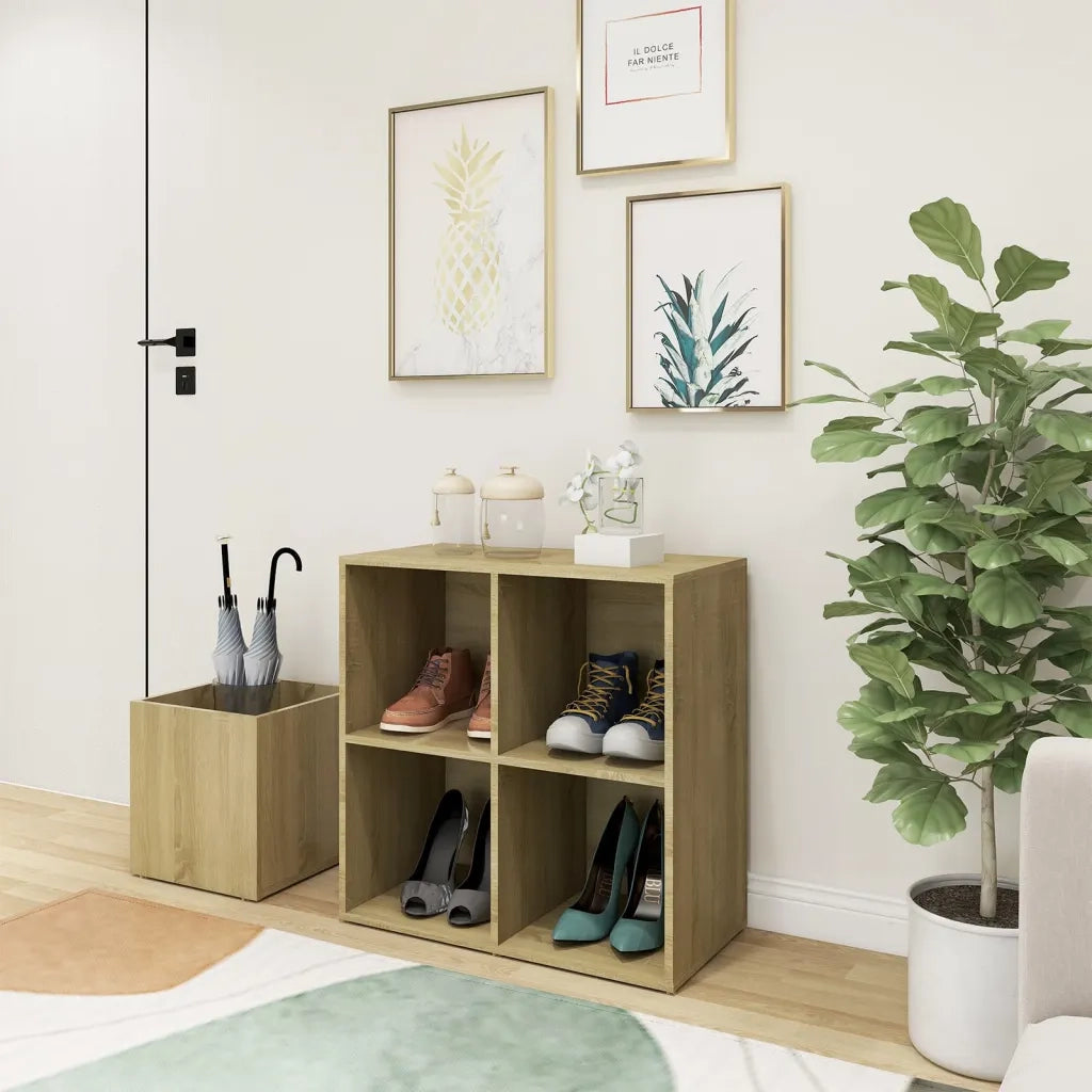 Scarpiera | Mobile per scarpe Ingresso Rovere Sonoma 105x35,5x70 Legno Multistrato