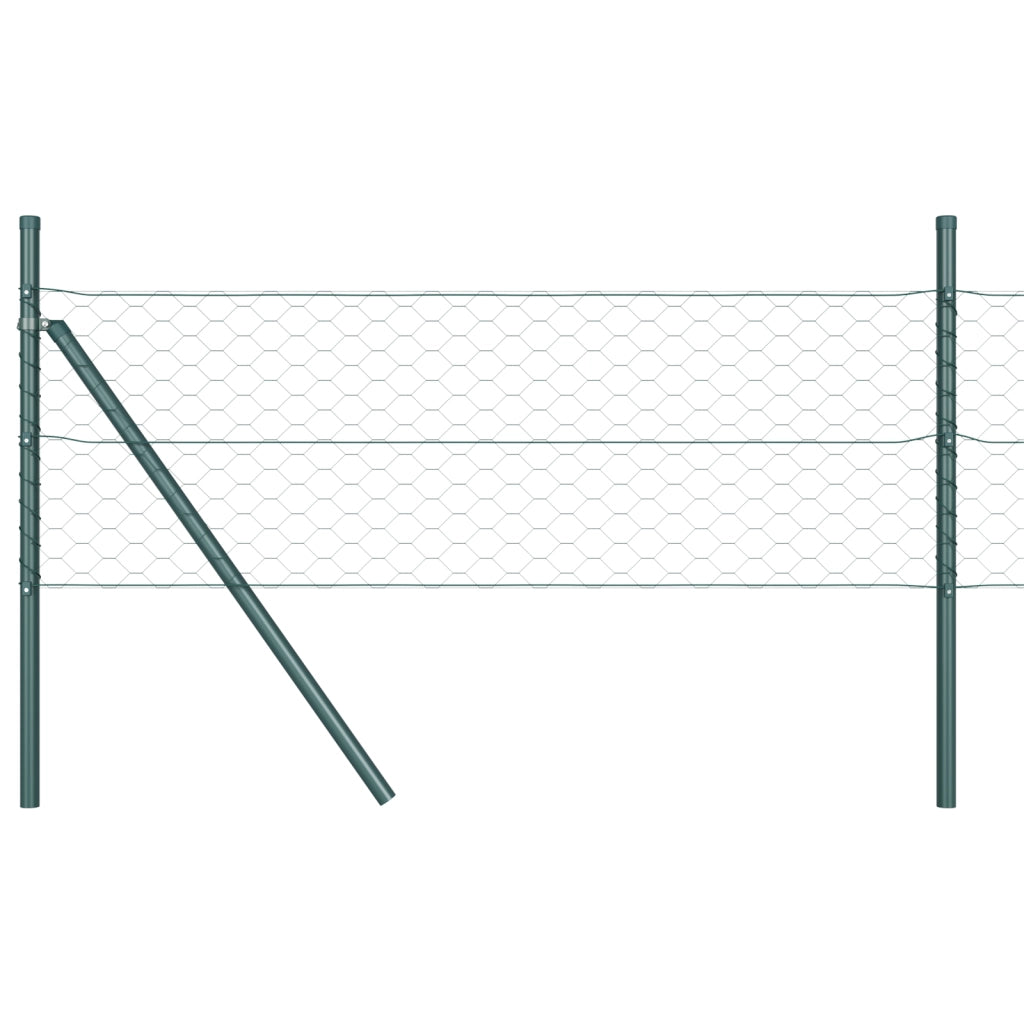 Recinzione Esagonale  Verde 1,4x25 m Acciaio