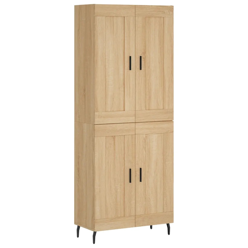 Credenza Rovere Sonoma 69,5x34x180 cm in Legno Multistrato 3199700