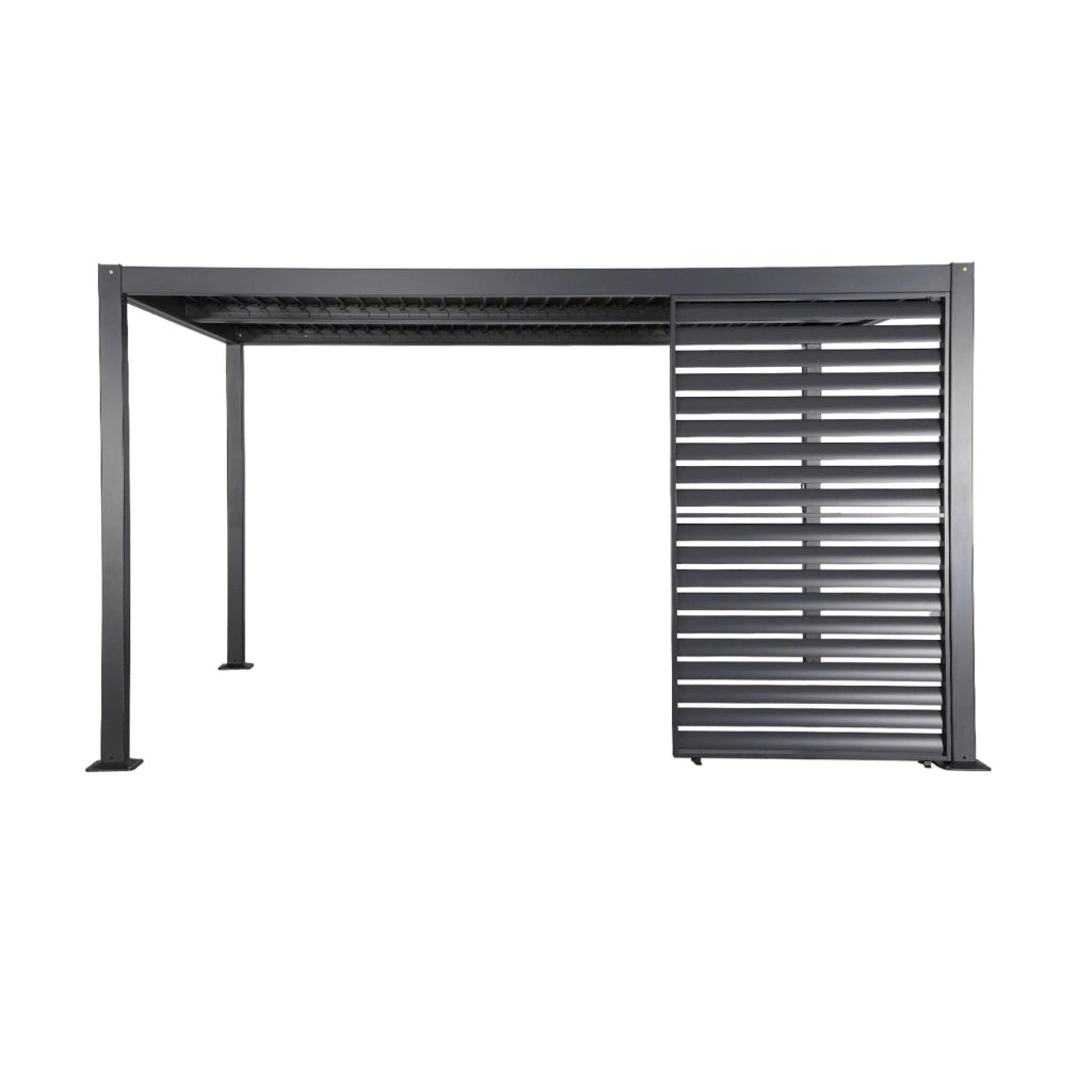 Persiana 1.3m in alluminio per pergola bioclimatica , antracite