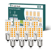 ZMH Lampadina LED E14 vintage confezione da 8 2700K vetro retrò 2,5W lampada a risparmio energetico E14 8 pezzi