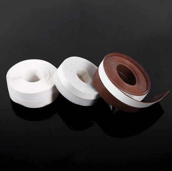 Striscia di sigillatura per porte 35 × 500 cm - Silicone - Striscia di riciclaggio - Striscia di uscita - Porta finestra - Impronta d'acqua - Impronta di vento - Resistente all'usura - Marrone.