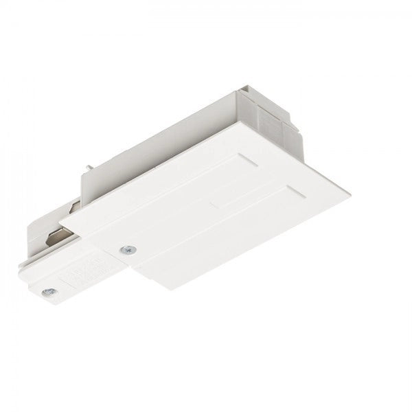 EUTRAC alimentazione per binario da incasso destra bianco  230V