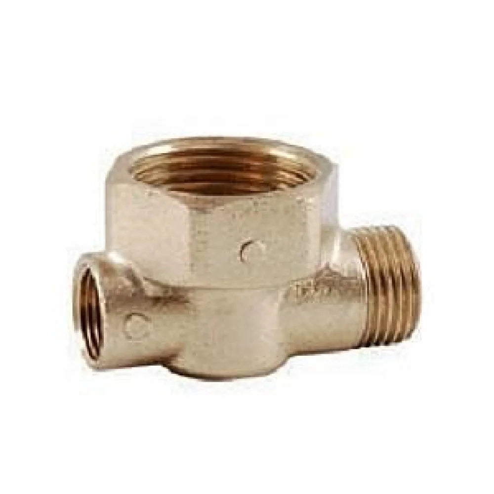 Testata per collettore a tee d. f3/4  x m1/2  x f3/8  2118.02