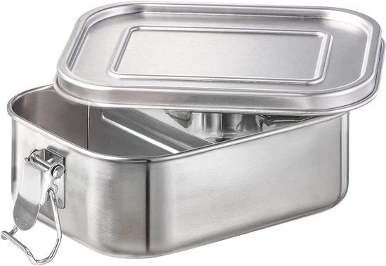 Tromba per pane in acciaio inossidabile 800 ml con separatore - Sicuro e duraturo per bambini