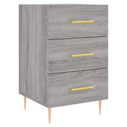 Comodino | Armadio da Notte | Mobiletto da notte Grigio Sonoma 40x40x66 cm in Legno Multistrato