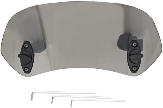 Accessorio di Protezione del Motociclo Universale e Adattabile in Tinta Marrone. Facile da Montare. Protegge da Vento e Insetti. Ideale per Gite più Lunghe.