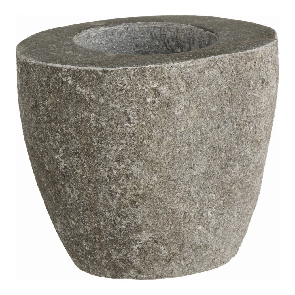 Portaspazzolino Gara, Grigio, Pietra, 10,5x9x10 cm