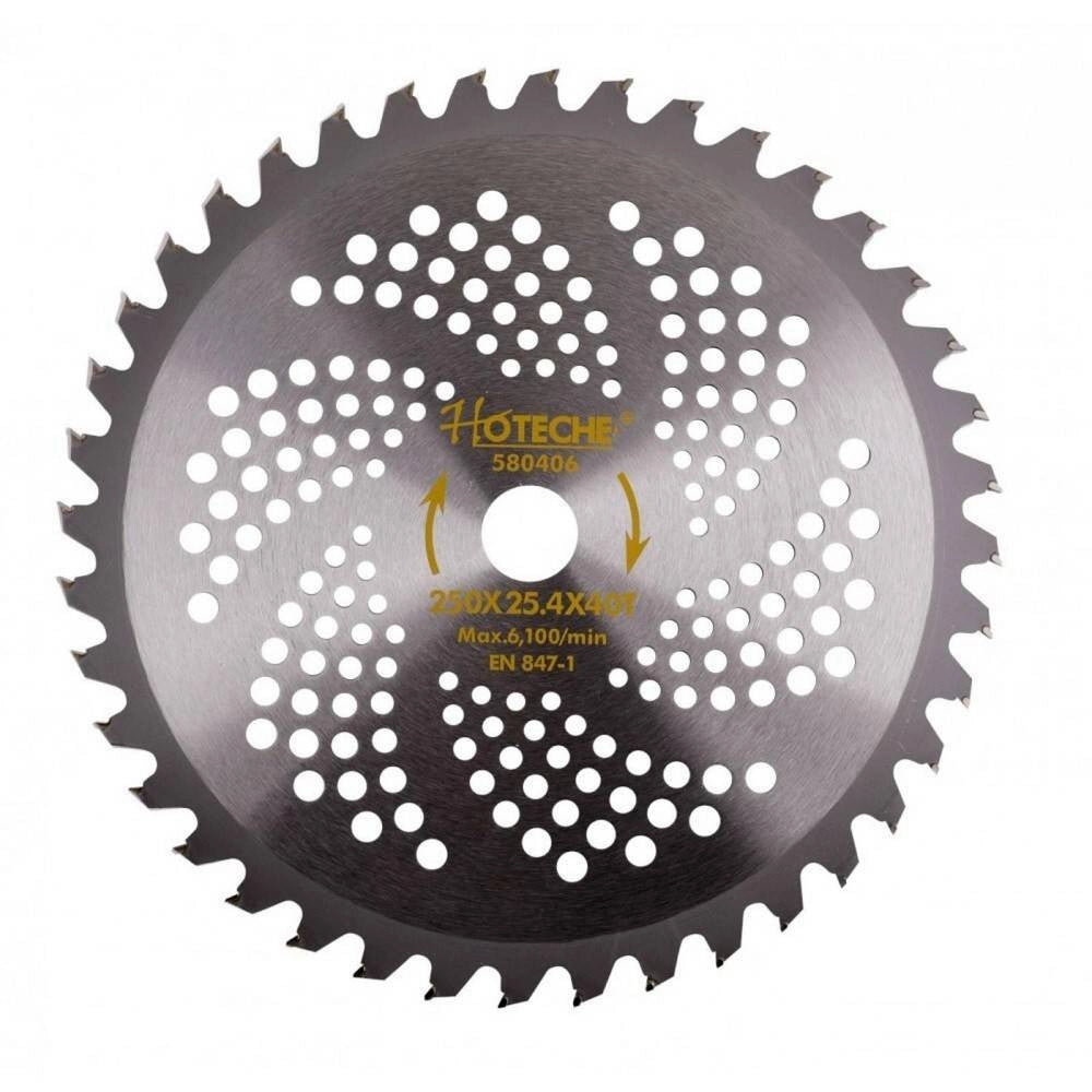 Trade Shop - Lama Circolare 250 X 25.4 Mm 40t Disco Seghettato Taglia Legno 580406 -