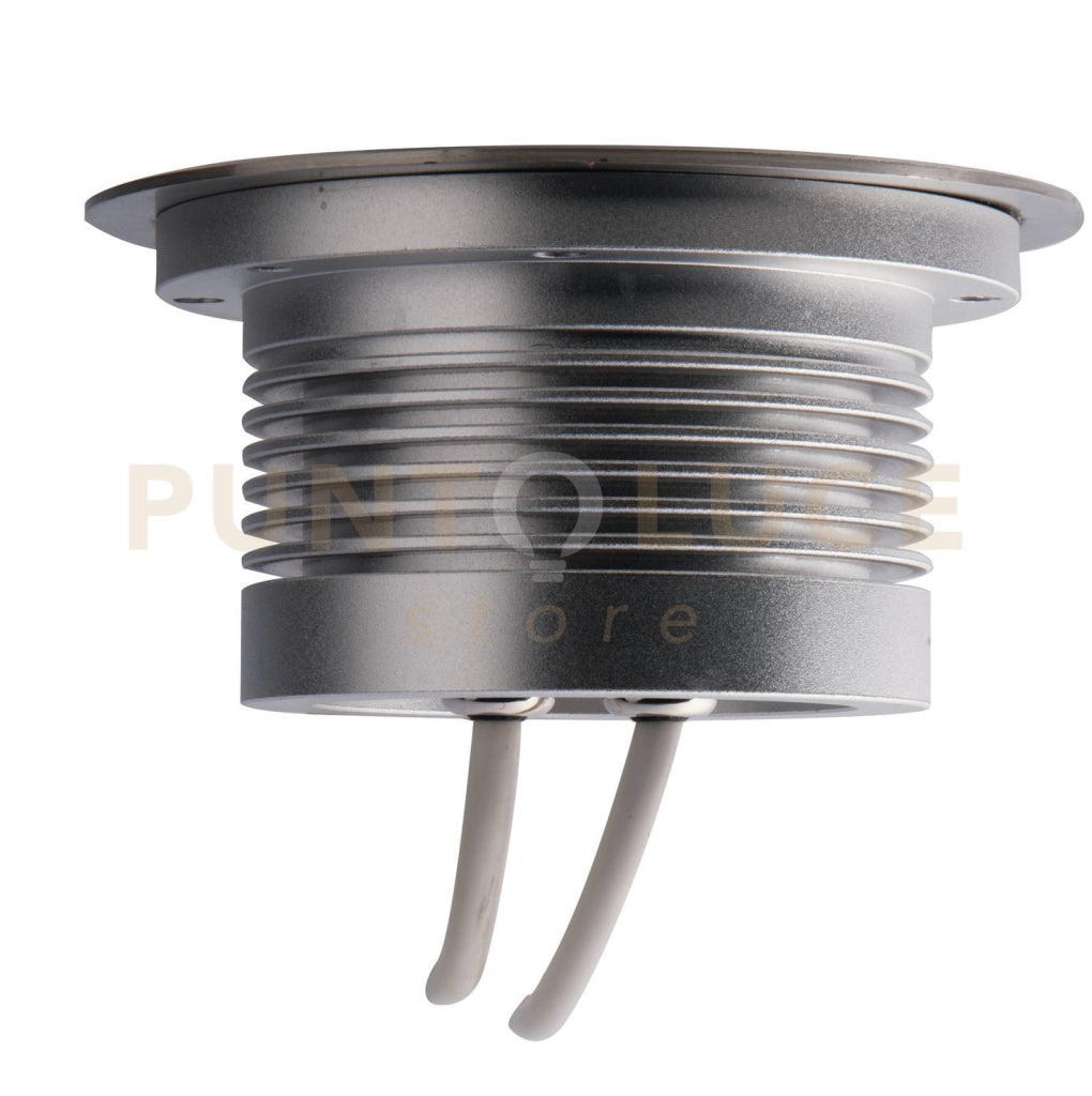 INCASSO CALPESTABILE LED IRIDE DC12 E 24V SILVER 18W RGB DIMMERABILE IP67 14,5X7,3CM