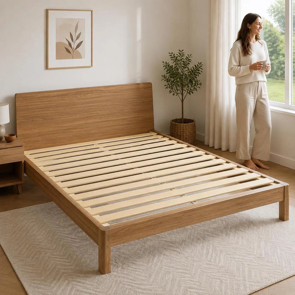 Bed Slatted Frame Replacement With 17 Slats 80x200 Cm