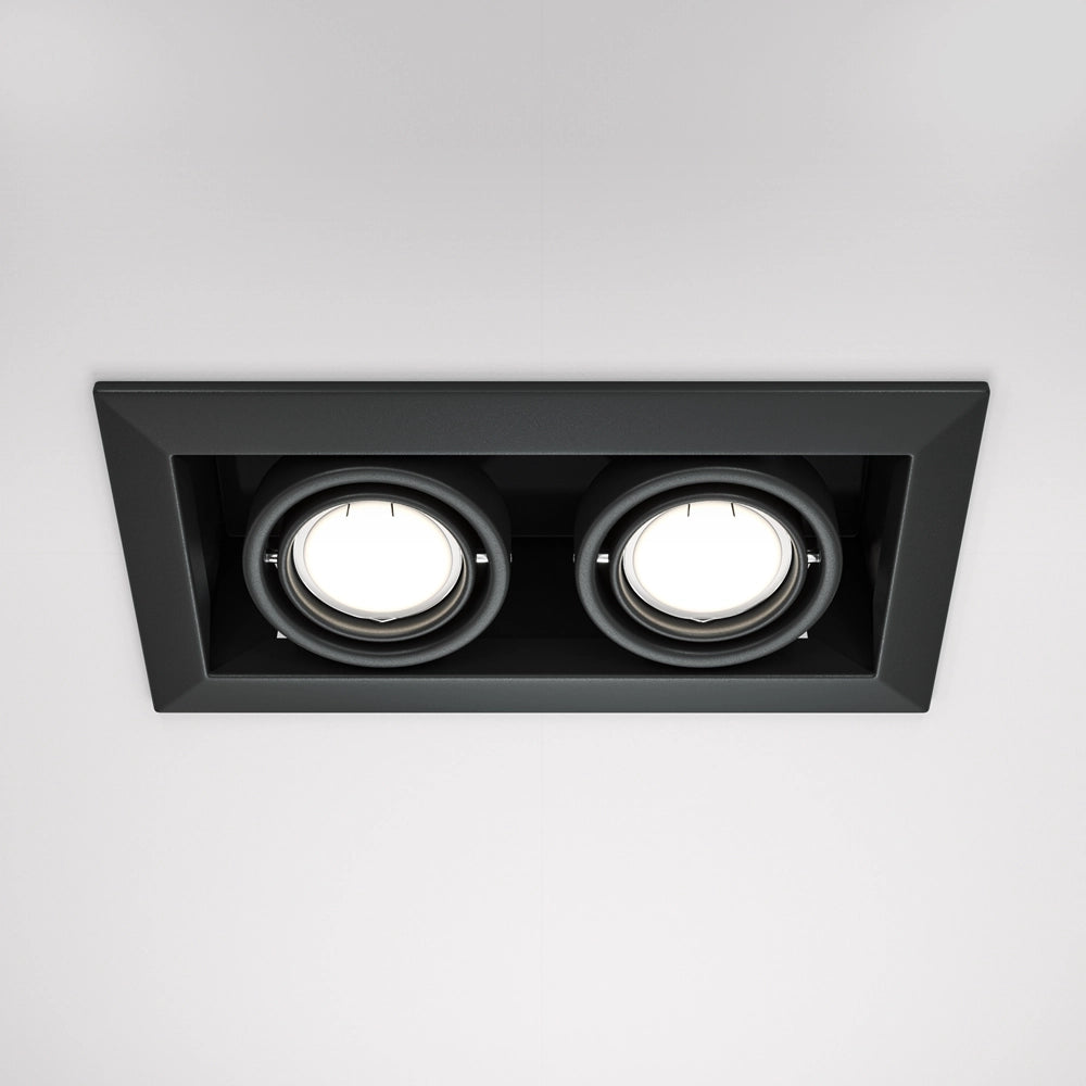 Faretto incasso soffitto Maytoni Metal Modern nero 2xGU10
