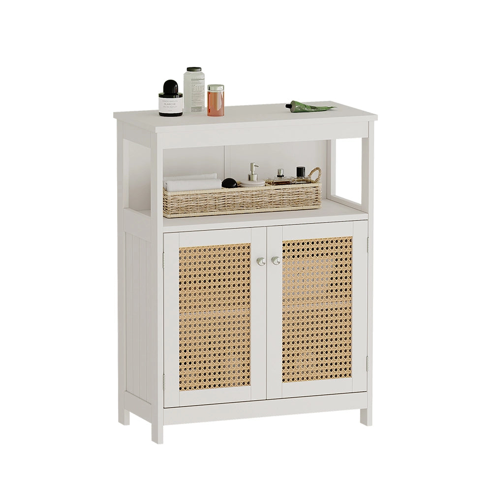 Vicco Mobiletto bagno Bianco 60 x 80 cm con ante e vano a giorno
