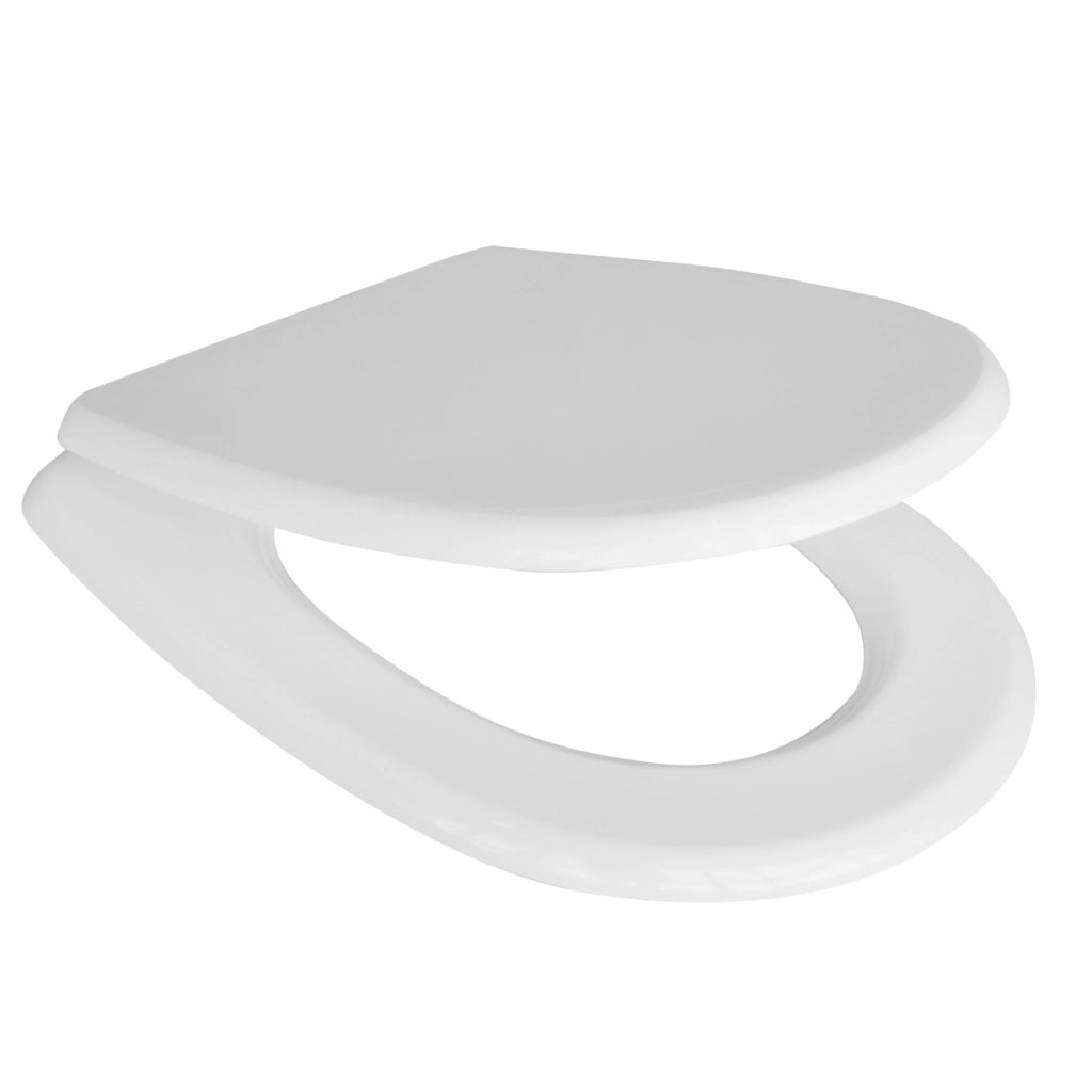 SEDILE WC PER CESAME VASO ARETUSA BIANCO CERNIERA REGOLABILE FORMA 6- Bianco - Cerniere A passanti- CW- pezzi 1