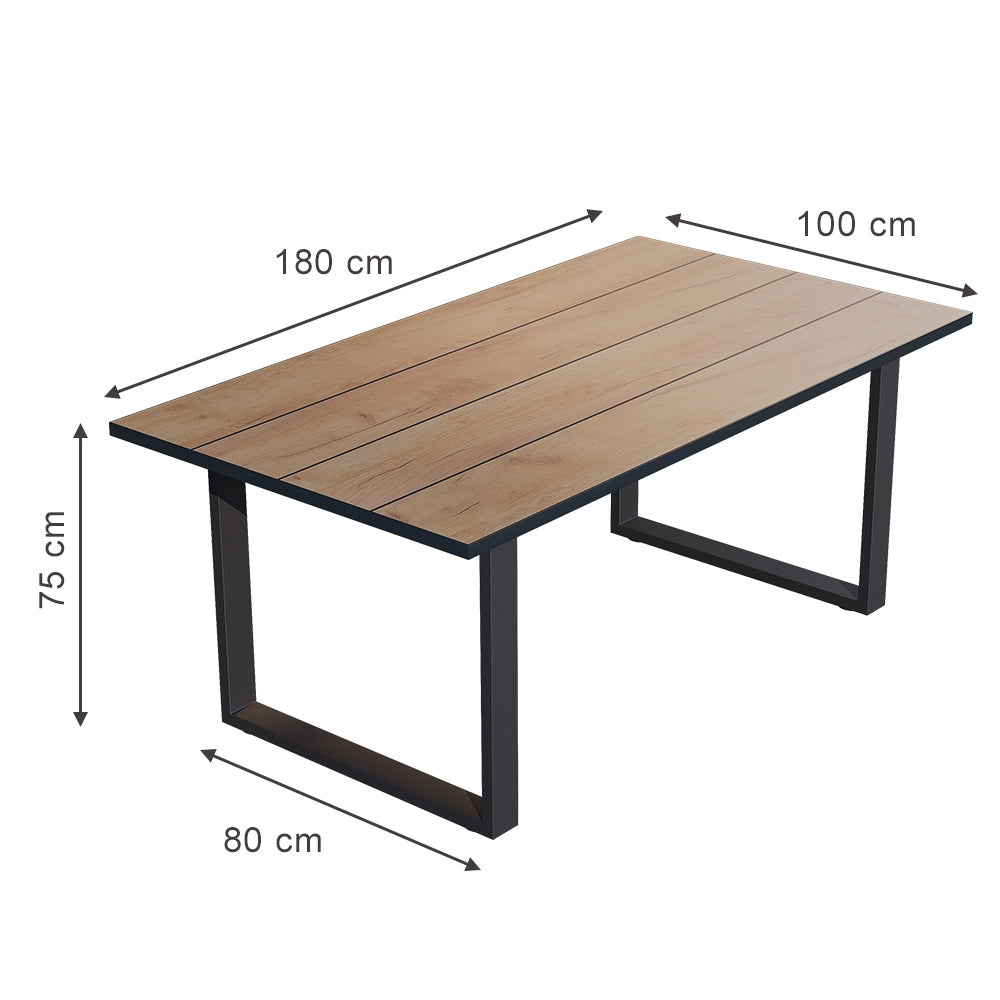 Vicco tavolo da pranzo Quercia dorata 180 x 100 cm