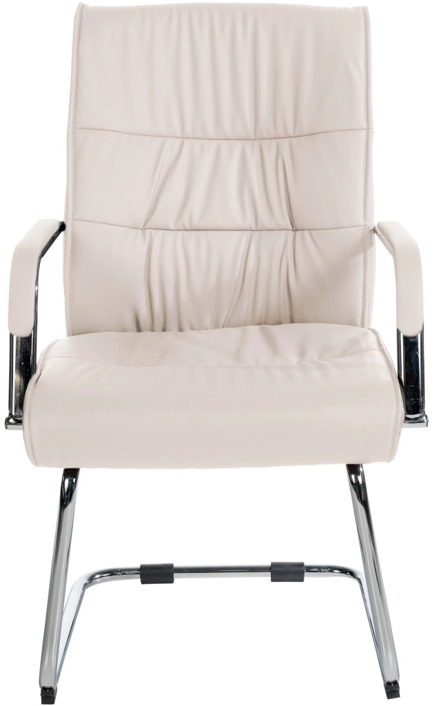 Set di 2 sedie per visitatori Sievert crema