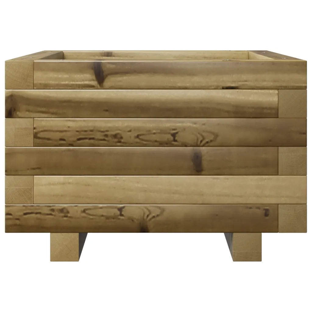 Fioriera | Cassetta per fiori | Vaso da Giardino 40x40x26,5 cm in Legno di Pino Impregnato