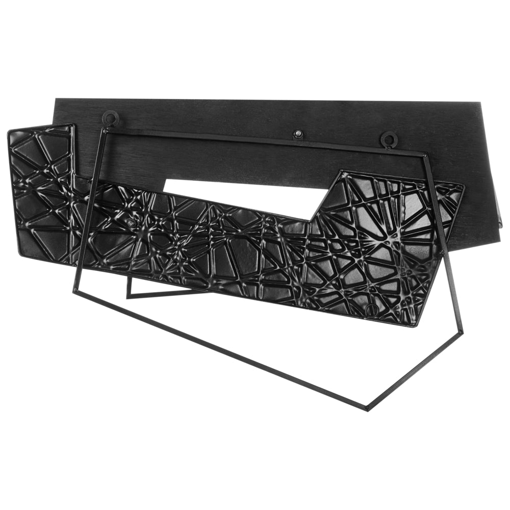 Decorazione da parete in metallo industriale moderno fatto a mano 57 x 36 cm Arte da parete Marrone