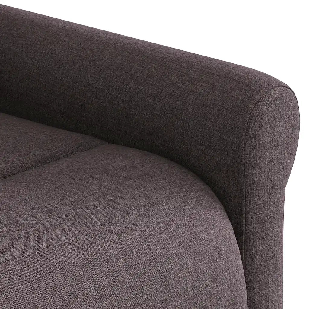 Divano Sedia-Poltrona Reclinabile Marrone Scuro in Tessuto 577098