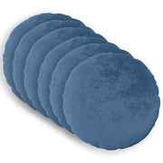 Federa 6 pcs HEERLEN Azzurro Ø 30 cm Flanella 922144