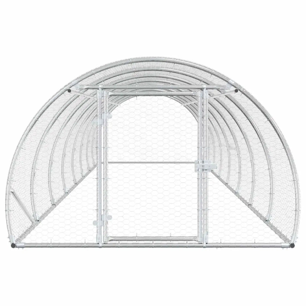 Pollaio Argento 800 x 150 x 100 cm Acciaio zincato 3434663