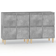 Buffet credenza cassettiera armadio mobile contenitore organizer per cucina soggiorno salotti set da 2 60 x 35 x 70 cm legno ingegnerizzato grigio 02_0036863