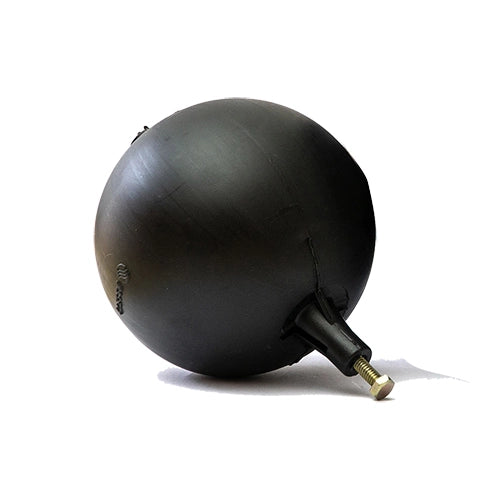 SFERA IN PLASTICA TONDA NERA PER ASTE PIATTE- Diam. 220- IKARO- pezzi 1