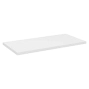 Piano lavabo VANO – Bianco alpino – L80 × P40 × H2 cm – Eleganza da appoggiare in MDF opaco