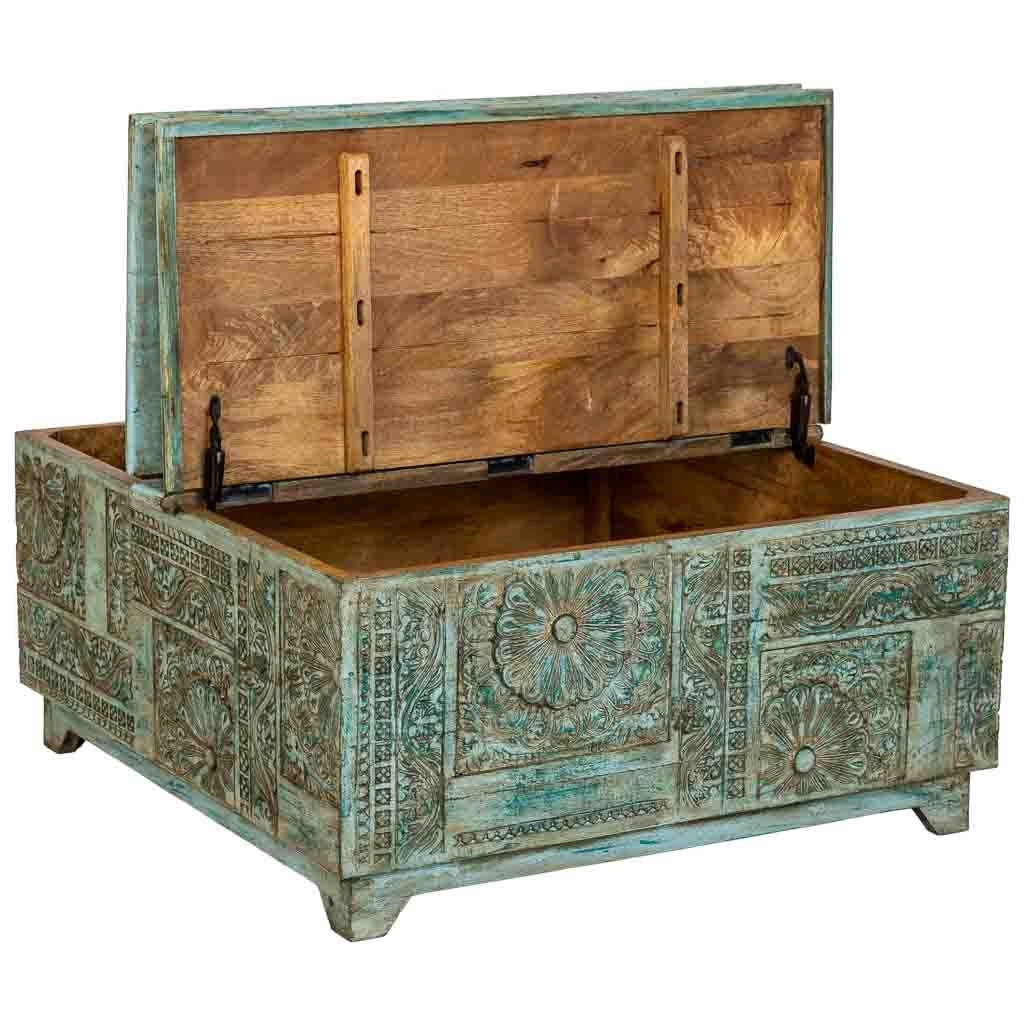 Tavolino in legno Verde 100x100x47h cm