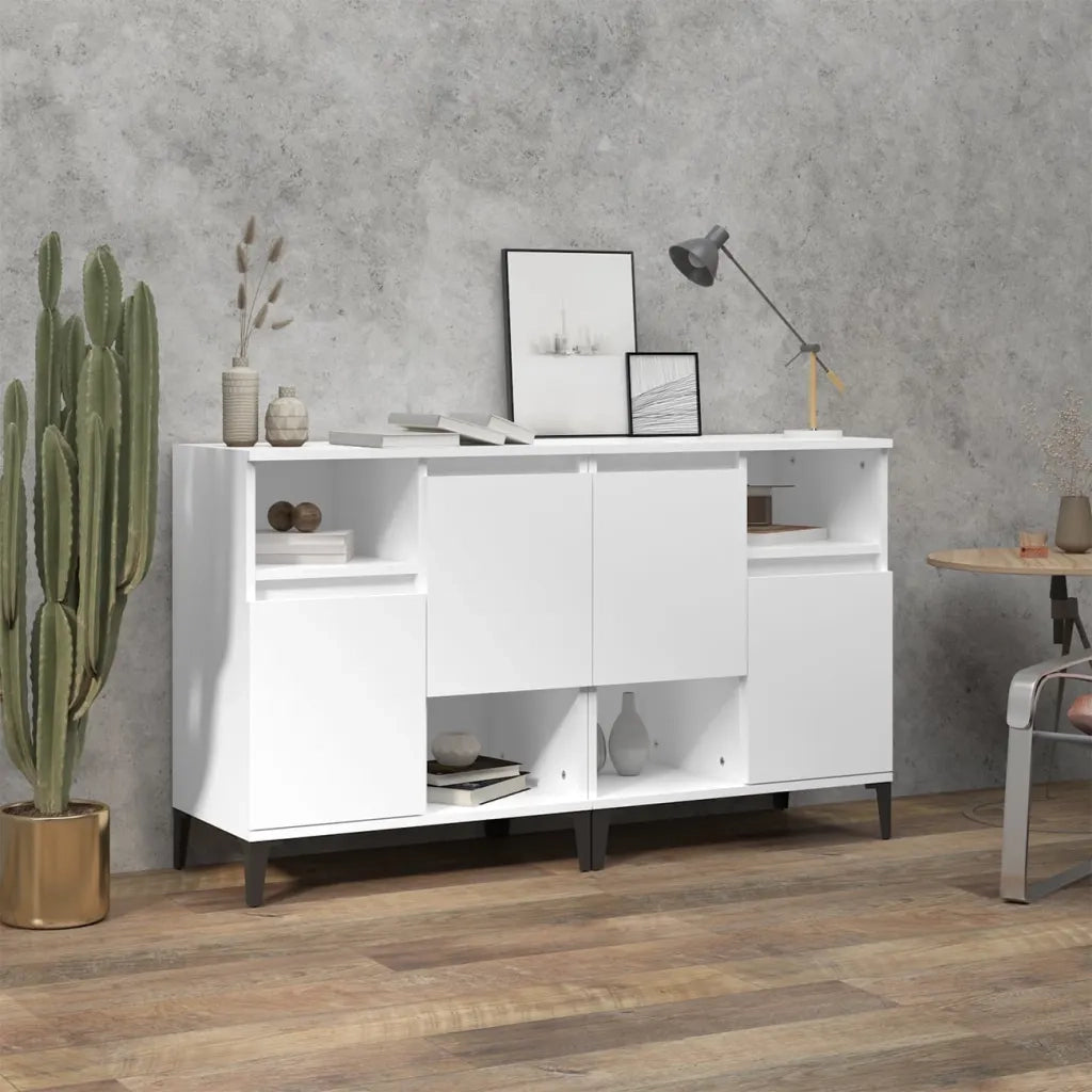 Credenze 2pz Bianche 60x35x70 cm in Legno Multistratocod mxl 101566