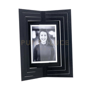 Portafoto di design Vibra grande Nero