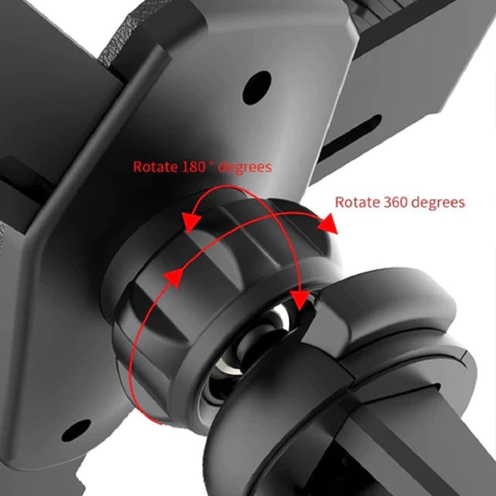 Trade Shop - Portacellulare Auto Sistema Bloccaggio Ventilazione Staffa Rotazione 360° Q-zg51 -