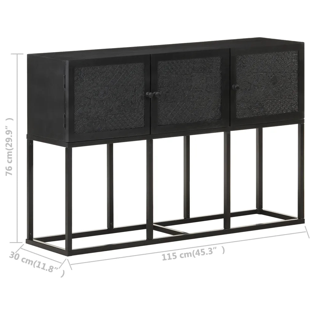 Credenza 115x30x76 cm in Legno Massello di Mango 323579