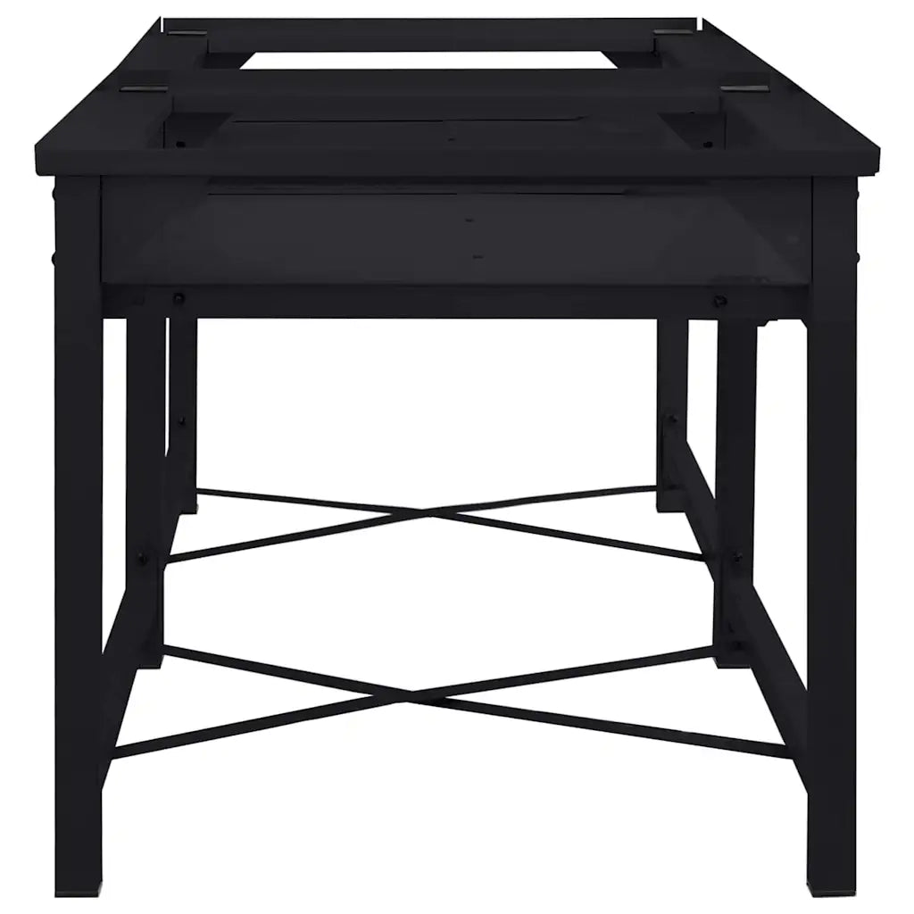 Pedestallo per Lavatrice 2 pcs Nero 120 x 56 x 52 cm Acciaio 42022038