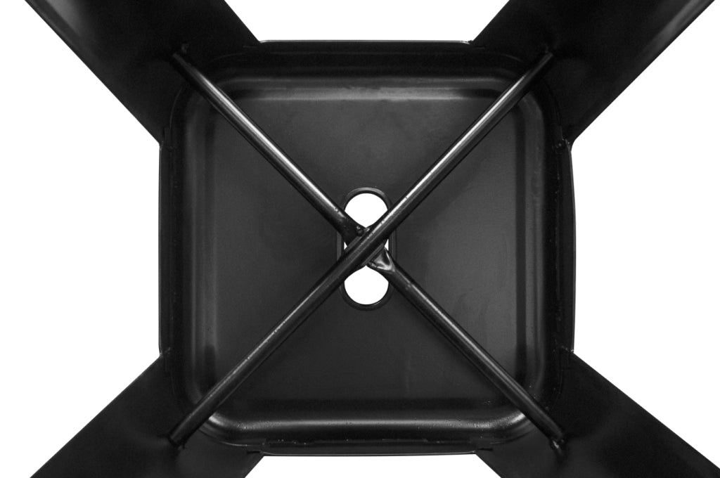 Set di 10 sgabelli bar cucina industriali in metallo nero, sgabelli impilabili - Maggie