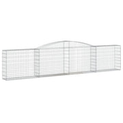 Cesto Gabbione ad Arco 400x30x80/100 cm Ferro Zincato