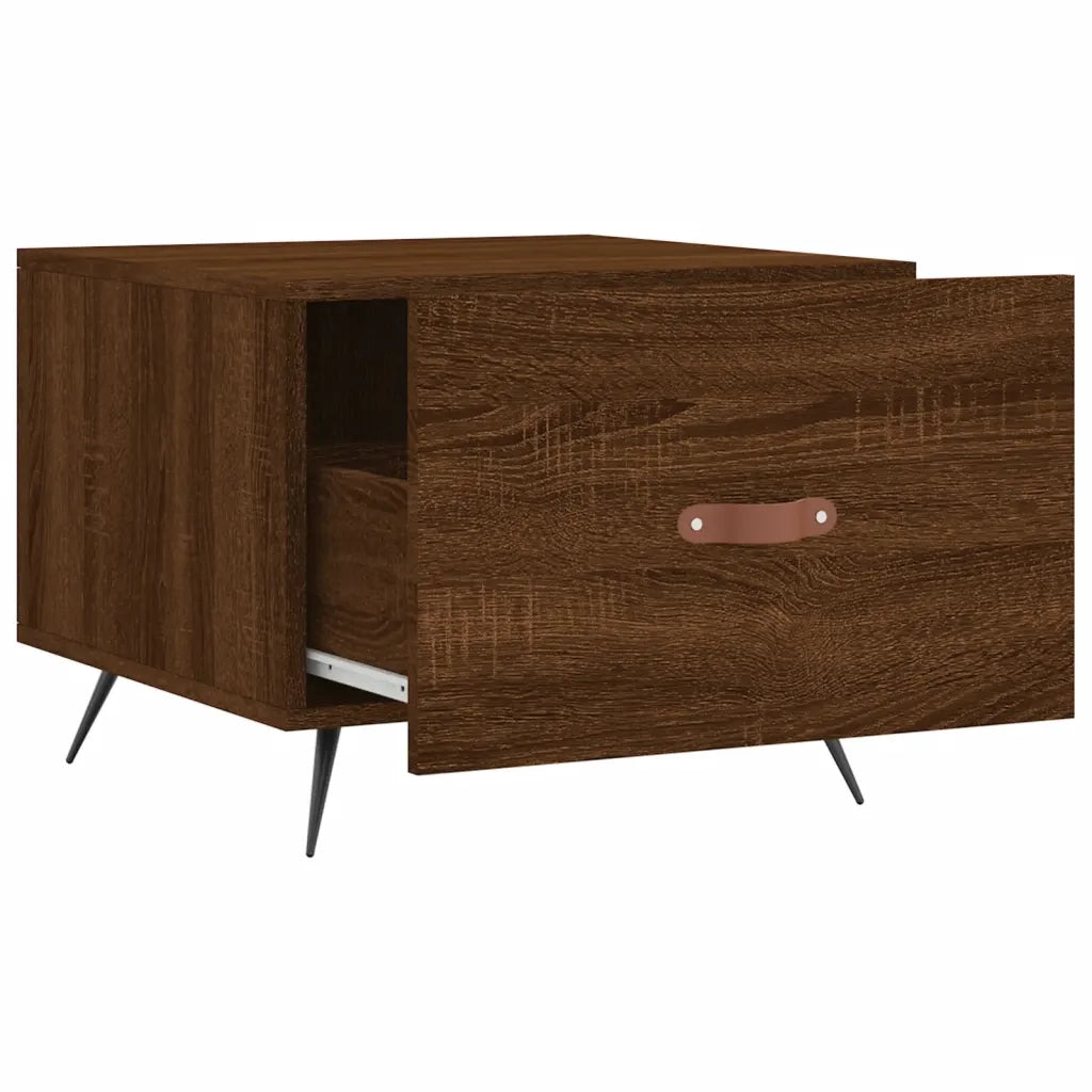 Tavolino da salotto | Tavolino da caff¨¨ | Tavolino da Soggiorno Rovere Marrone 50x50x40cm Legno Multistrato