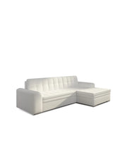 Divano angolare trasformabile CONFORTO 4 posti bianco - angolo destro