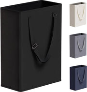 Wasmacchina compatta con maniglie regolabili e lunghe, 45L, piccola waschiera con coperchio in gommapiuma, piccola waschiera per bucato sporco per camera da letto, armadio e bagno - nero